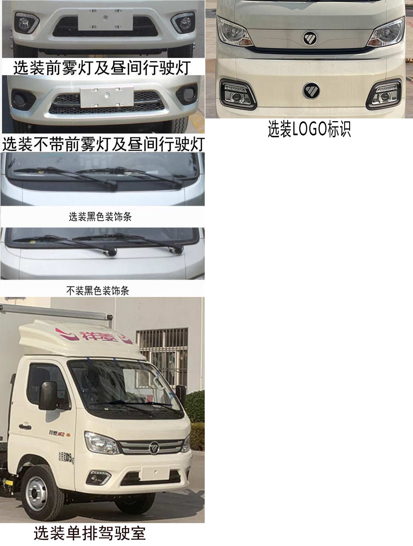 福田牌BJ5032XXY5PV5-22厢式运输车公告图片