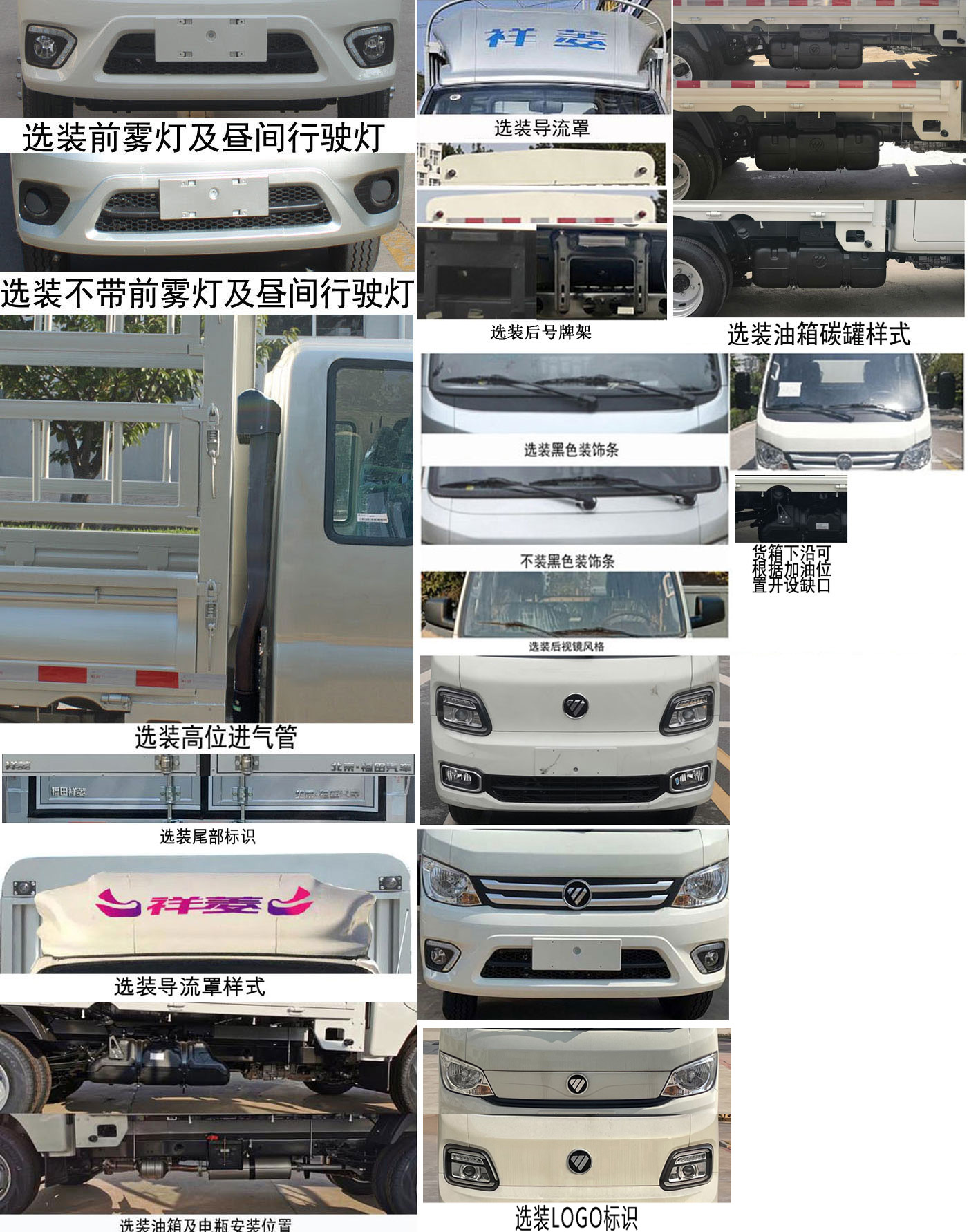 福田牌BJ5032CCY3PV5-13倉(cāng)柵式運(yùn)輸車(chē)公告圖片
