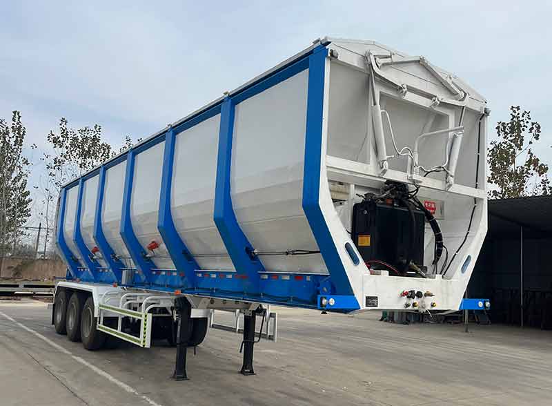 圣兴通运牌12米29.2吨3轴散装粮食运输半挂车(FSX9402ZLS)