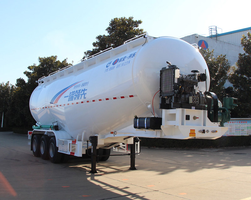 开乐牌11.4米30.6吨3轴低密度粉粒物料运输半挂车(AKL9402GFLB)