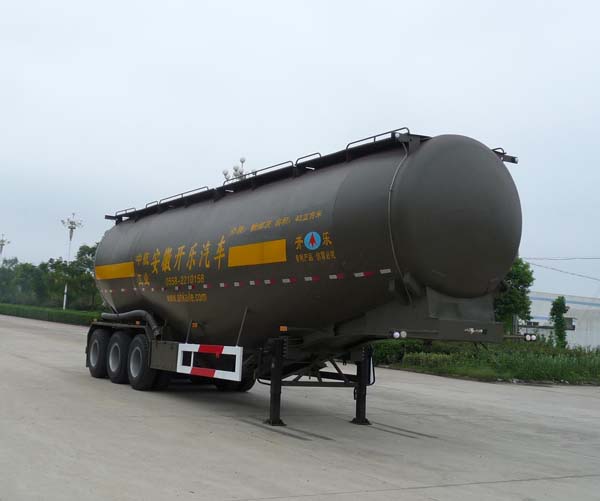 开乐牌12.2米30.6吨3轴低密度粉粒物料运输半挂车(AKL9407GFL)