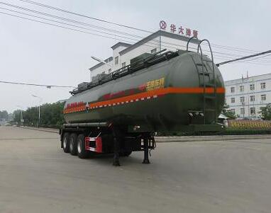 特运牌10.6米33.5吨3轴腐蚀性物品罐式运输半挂车(DTA9407GFWA)