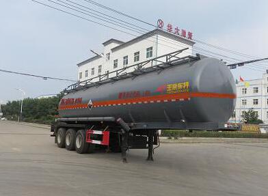 特运牌11.4米32.5吨3轴腐蚀性物品罐式运输半挂车(DTA9403GFWA)