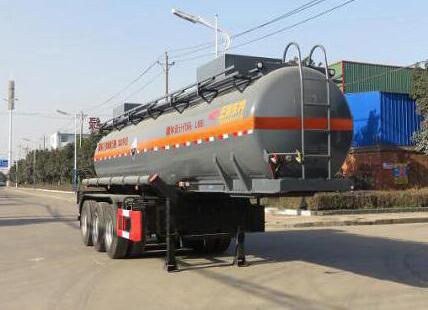 特运牌9.9米32.5吨3轴腐蚀性物品罐式运输半挂车(DTA9409GFW)