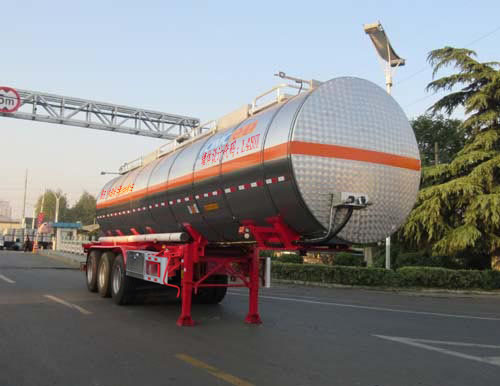 通华牌11米32.9吨3轴毒性和感染性物品罐式运输半挂车(THT9401GDGE)