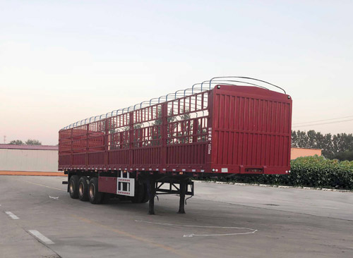 奥崙牌13米34吨3轴仓栅式运输半挂车(LAS9400CCY)
