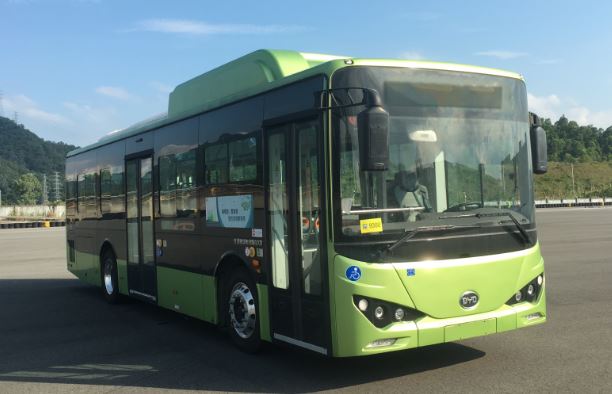 比亚迪牌10.5米18-30座纯电动低入口城市客车(BYD6101LGEV11)