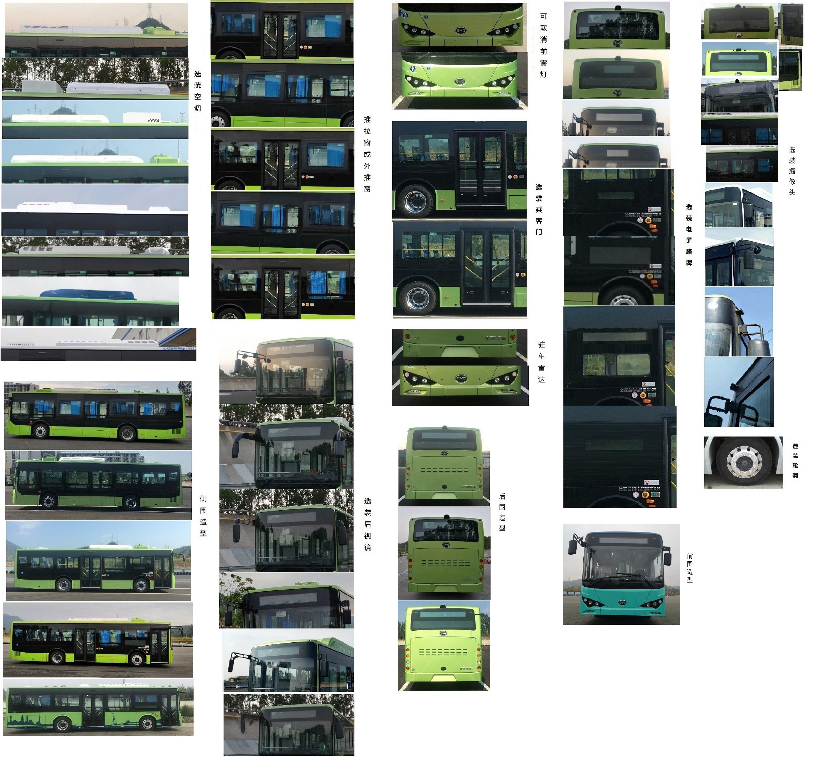 比亚迪牌BYD6101LGEV12纯电动城市客车公告图片