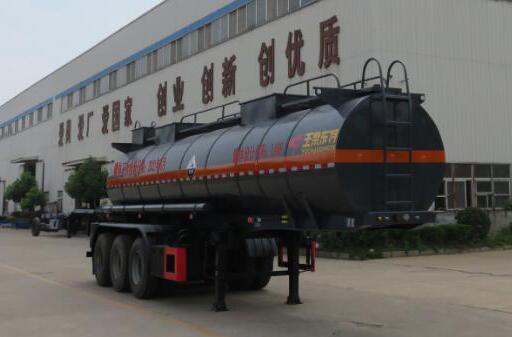 特运牌10.4米32.3吨3轴腐蚀性物品罐式运输半挂车(DTA9400GFWD)