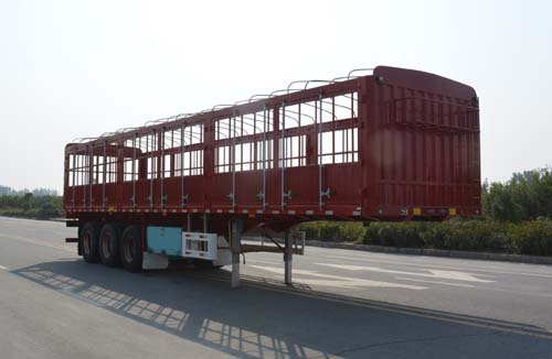 华豫巨久牌10米35吨3轴仓栅式运输半挂车(YJJ9400CCY)