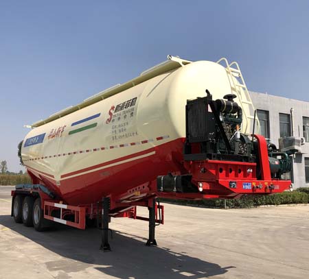 斯派菲勒牌12.6米29.8吨3轴低密度粉粒物料运输半挂车(GJC9402GFLA)