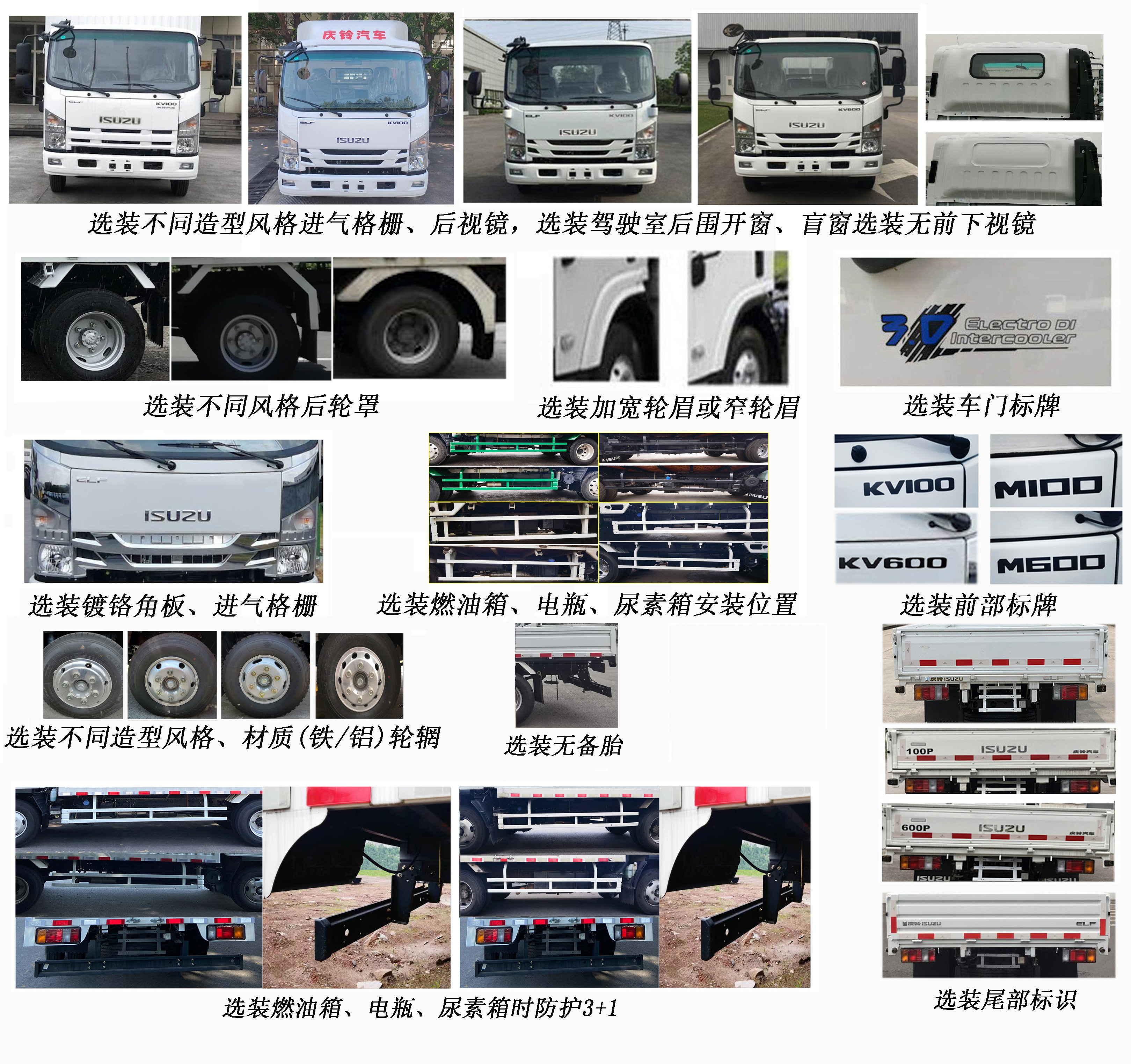 QL1080BUHA 五十铃牌132马力单桥柴油4.1米国六载货汽车图片