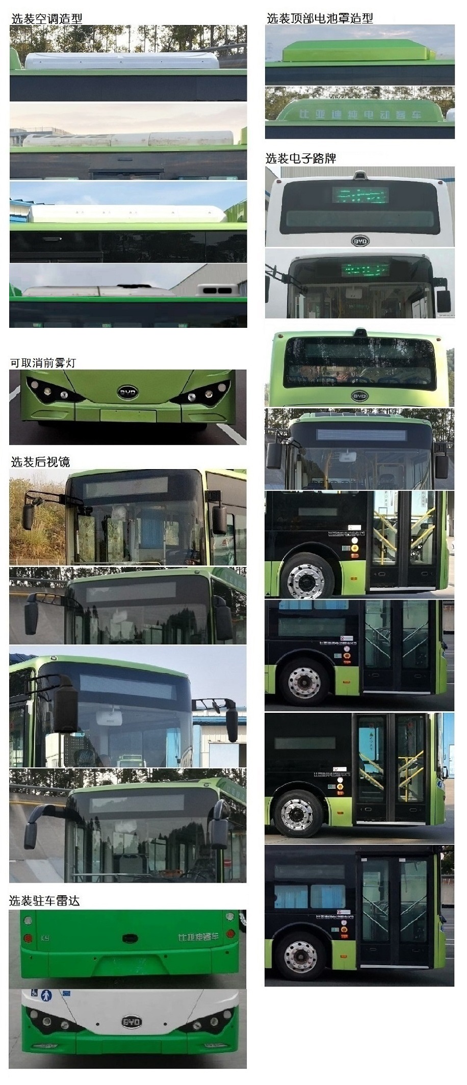 比亚迪牌BYD6122B2EV2纯电动低入口城市客车公告图片