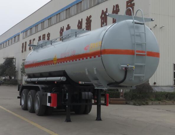 特运牌10.5米32.7吨3轴氧化性物品罐式运输半挂车(DTA9404GYW)