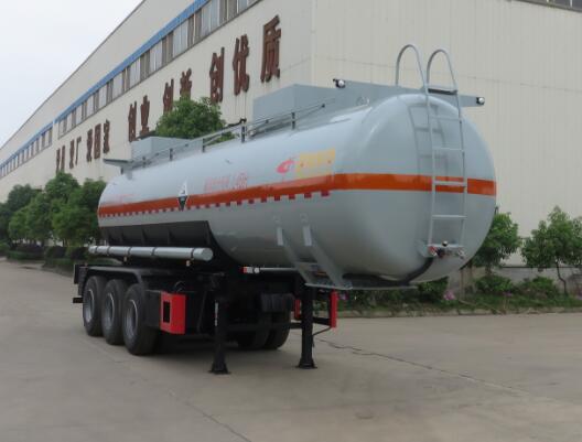 特运牌10.4米33.3吨3轴腐蚀性物品罐式运输半挂车(DTA9405GFWC)
