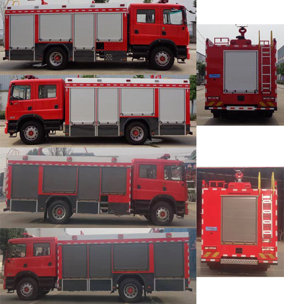 中洁牌XZL5171GXFPM70/E6泡沫消防车公告图片