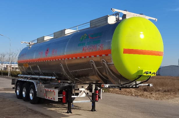 盛润牌11.6米34.4吨3轴铝合金易燃液体罐式运输半挂车(SKW9400GRYL43)