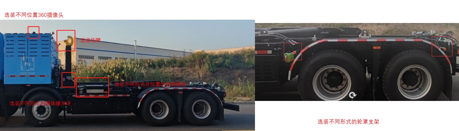 创维牌NJL5320ZXXFCEV燃料电池车厢可卸式垃圾车公告图片