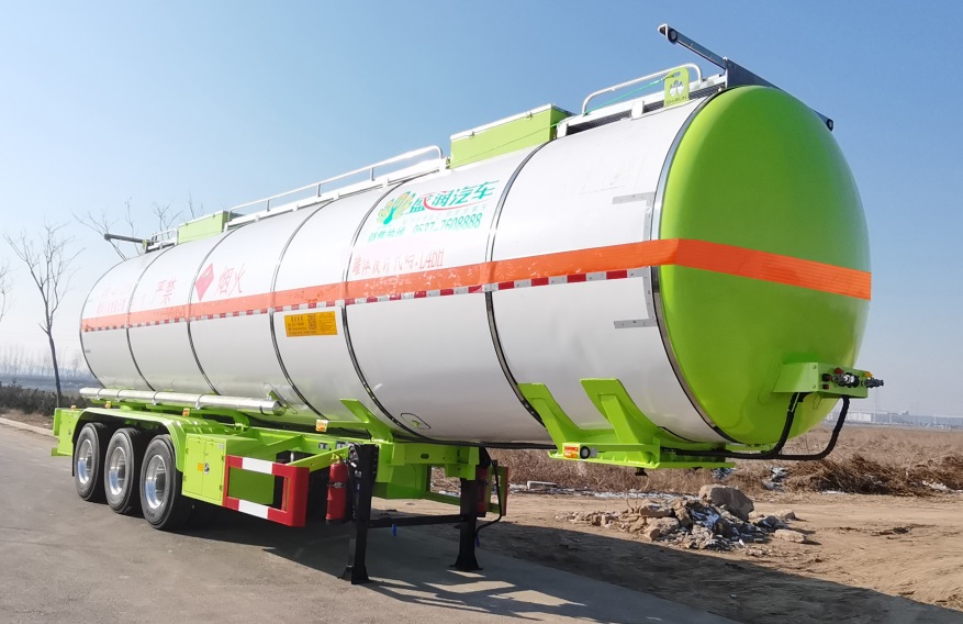盛润牌11.9米32.3吨3轴易燃液体罐式运输半挂车(SKW9400GRYT45)