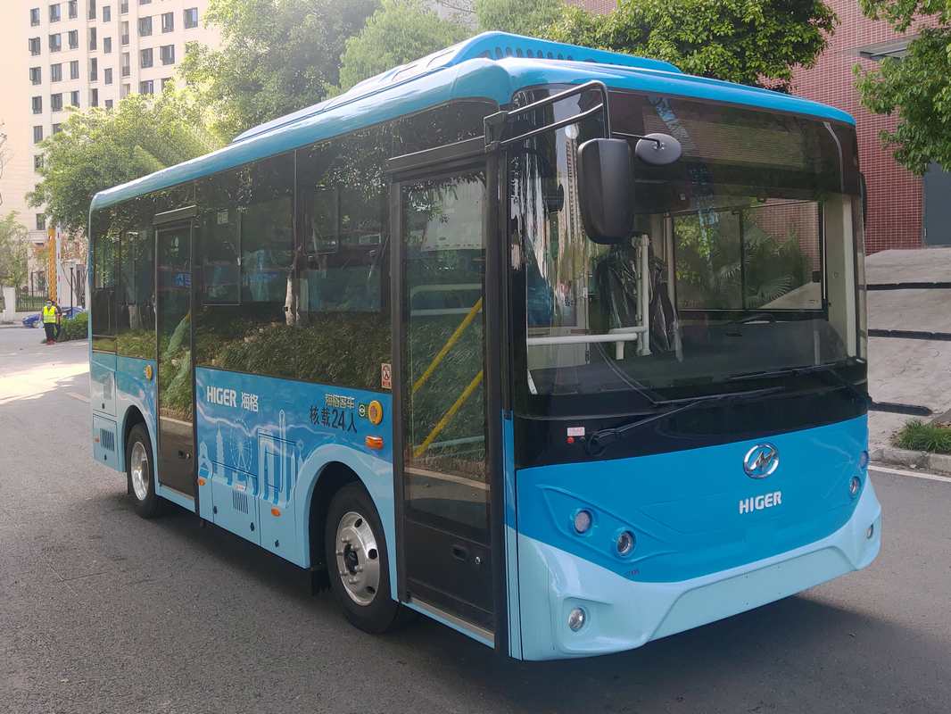 海格牌6.8米24-28座纯电动城市客车(KLQ6675GAEVN1W)