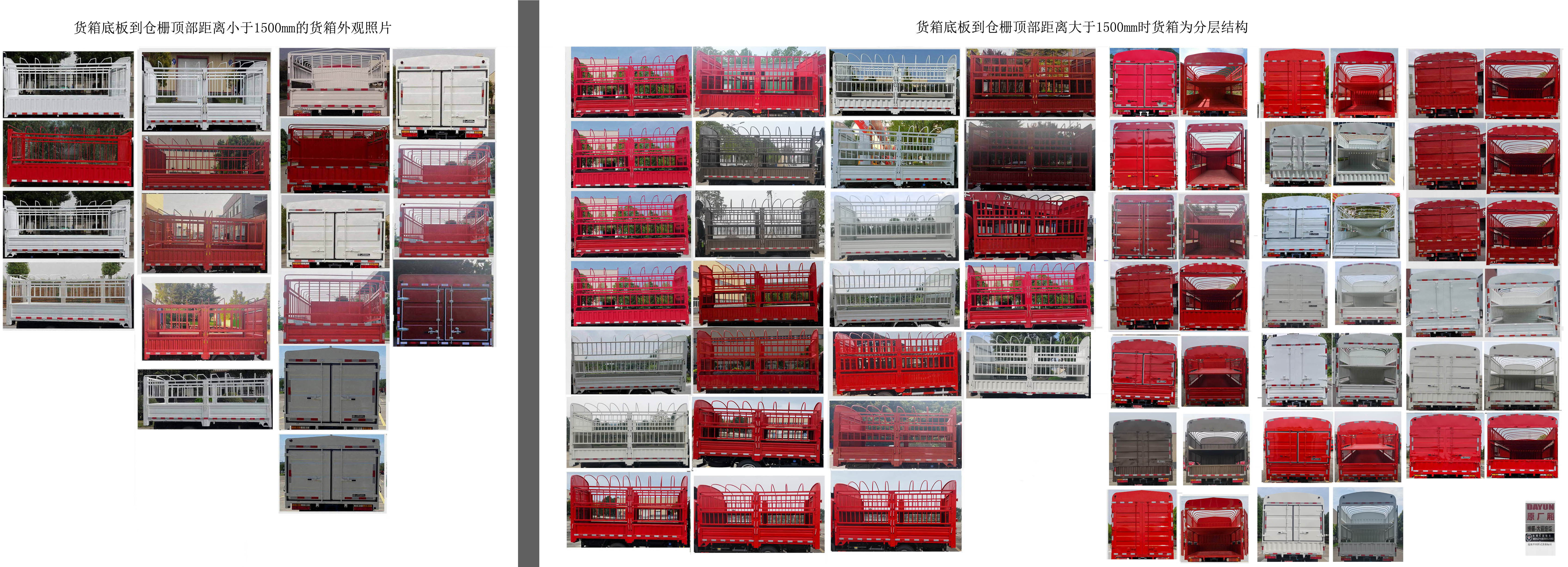 大運牌CGC5040CCYBBEV633純電動倉柵式運輸車公告圖片