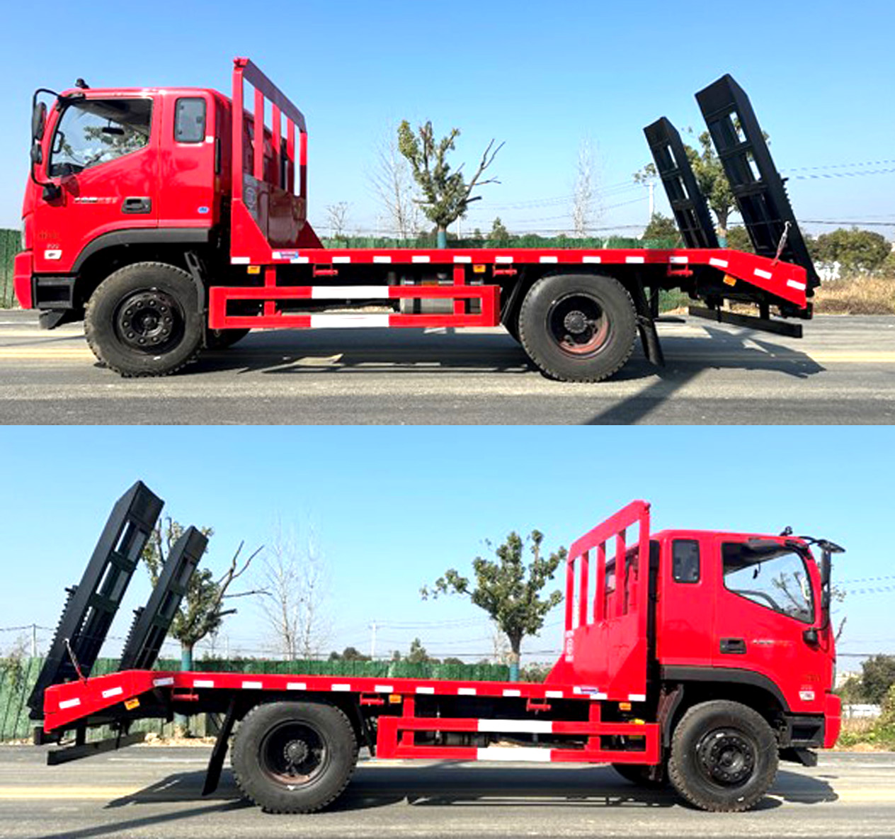 福田牌BJ5184TPBLPFD-02平板運(yùn)輸車(chē)公告圖片