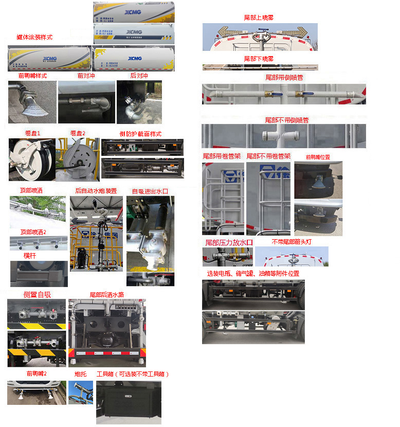 徐工牌DXA5181TSDD6防役消毒灑水車公告圖片