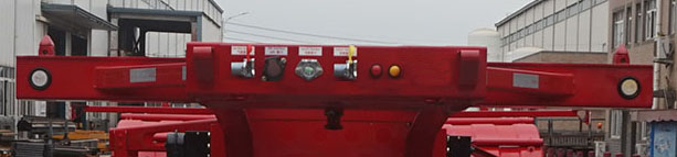 运力牌LG9402TWY危险品罐箱骨架运输半挂车公告图片