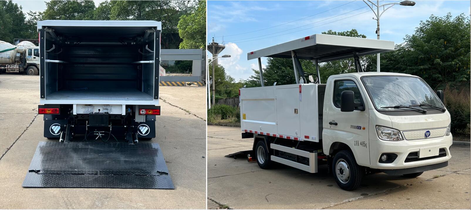 福田牌BJ5046XTYEV-H1純電動(dòng)密閉式桶裝垃圾車公告圖片