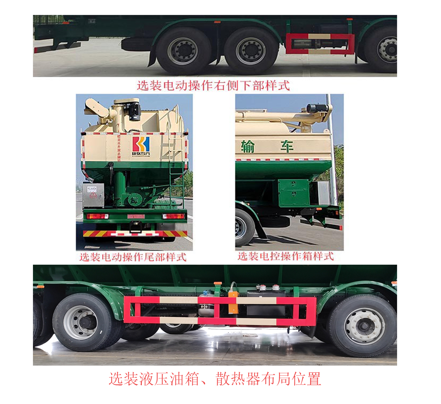 康牧晨遠(yuǎn)牌KMH5310ZSLCA6散裝飼料運(yùn)輸車公告圖片