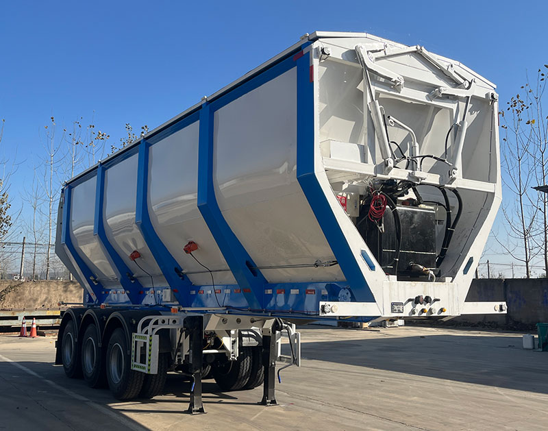 圣兴通运牌9米32.4吨3轴散装粮食运输半挂车(FSX9403ZLS)