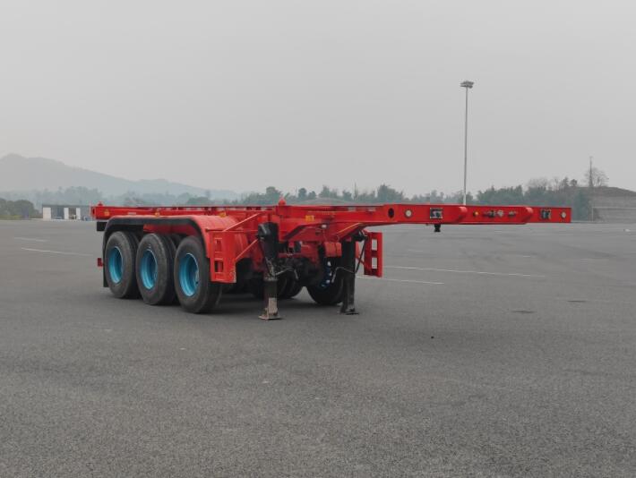 蜀汽牌8.5米35.7吨3轴集装箱运输半挂车(GCJ9405TJZ)