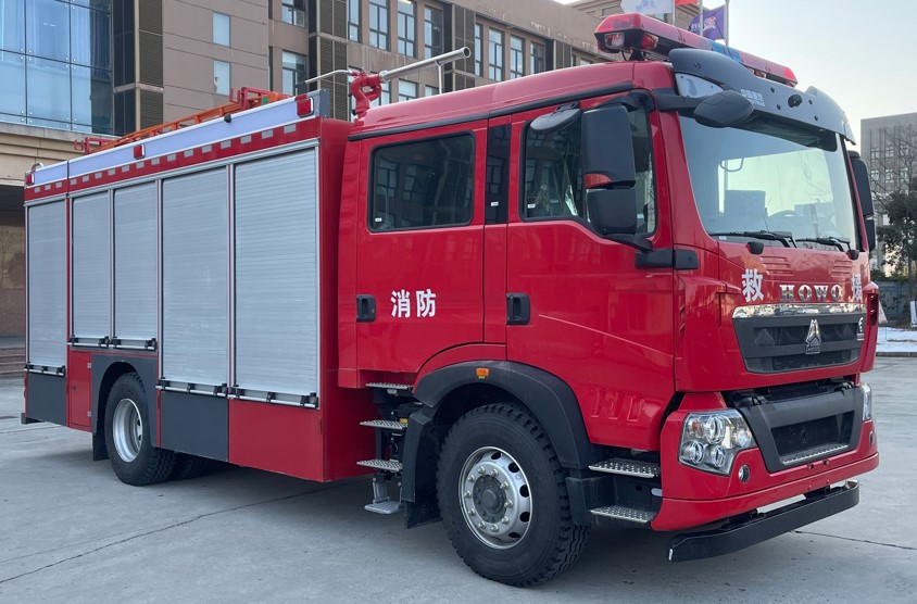 安奇正牌AQZ5190GXFGL60/H6干粉水联用消防车图片