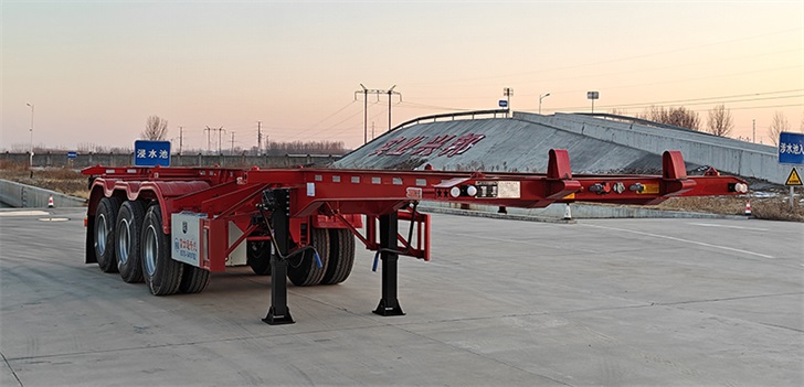万辉牌11.5米35吨3轴集装箱运输半挂车(FST9401TJZ)