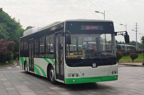 中国中车牌10.5米19-27座纯电动低地板城市客车(TEG6102BEV01)