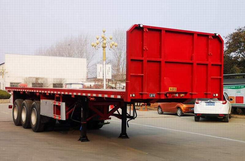 冀南森阳牌13米34.2吨3轴平板运输半挂车(HZF9400TPB)