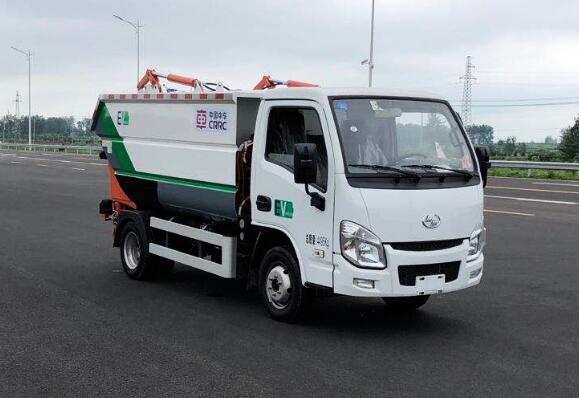 TEG5040ZZZASDBEV1 中国中车牌纯电动自装卸式垃圾车图片