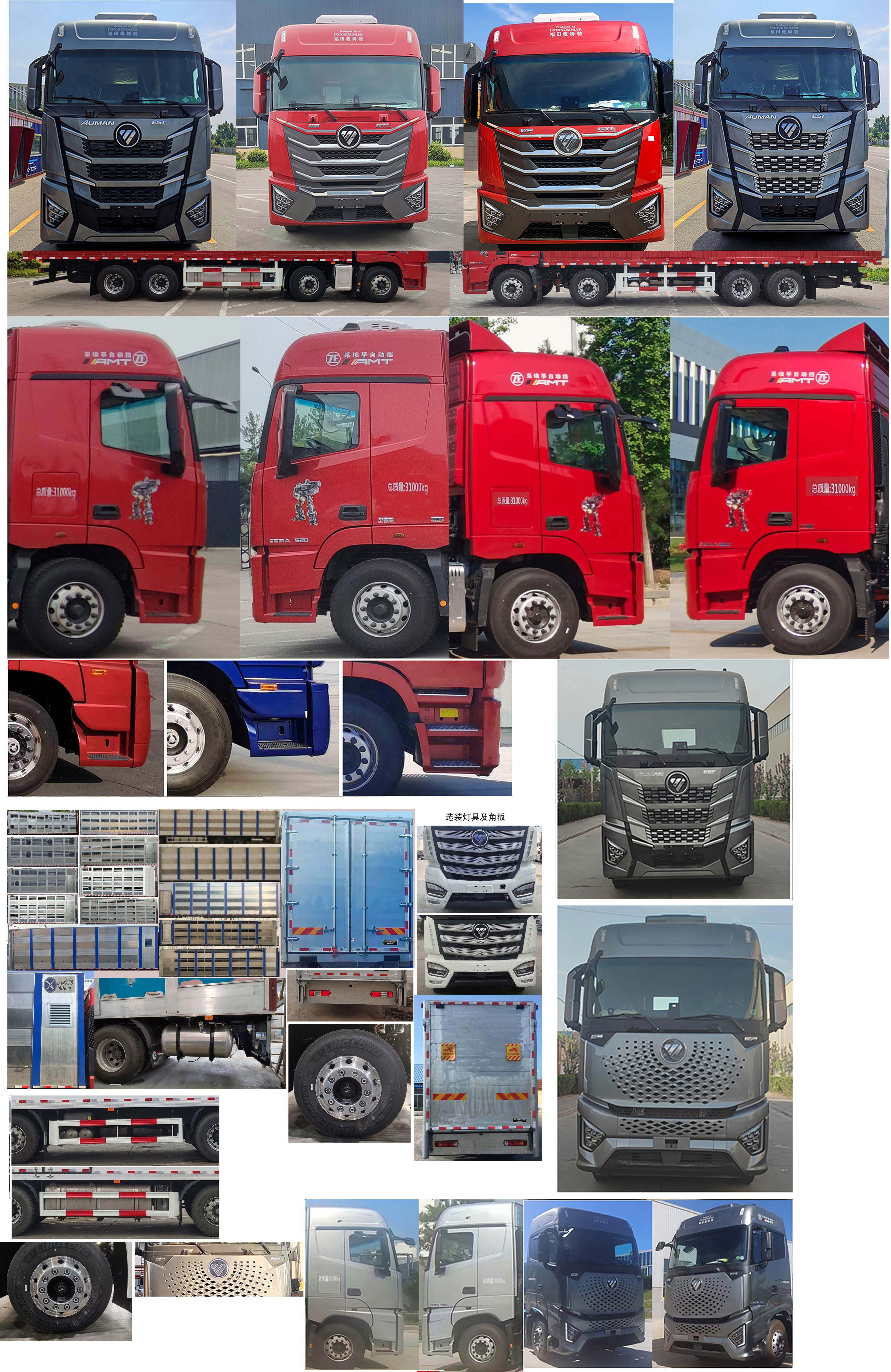 歐曼牌BJ5319ZSLY6GRL-01散裝飼料運輸車公告圖片