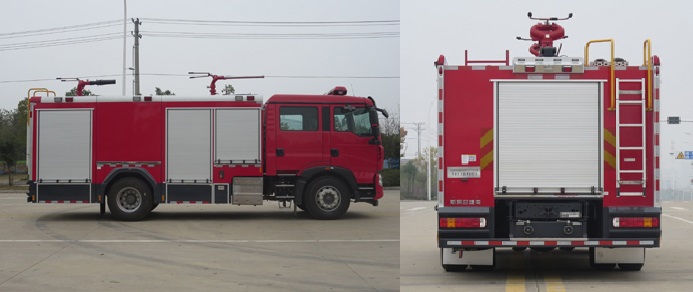 新東日牌YZR5190GXFGP70/H6干粉泡沫聯(lián)用消防車公告圖片