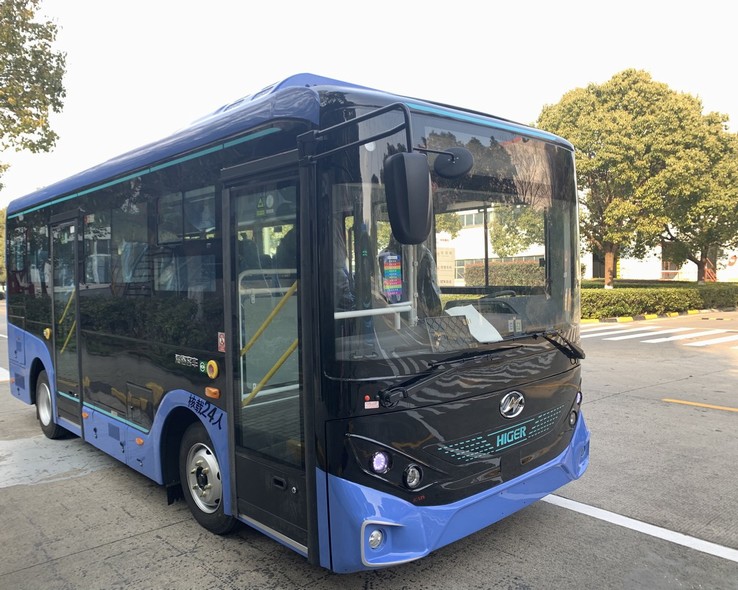 海格牌6.8米24-28座纯电动城市客车(KLQ6675GAEVN3W)