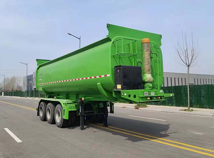 亚中车辆牌9米31吨3轴中密度粉粒物料运输半挂车(WPZ9402GFL)