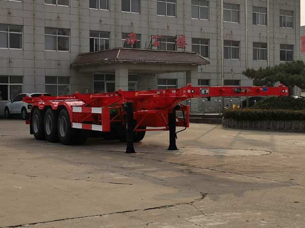 通亚达牌11米35.5吨3轴集装箱运输半挂车(CTY9407TJZ30A)