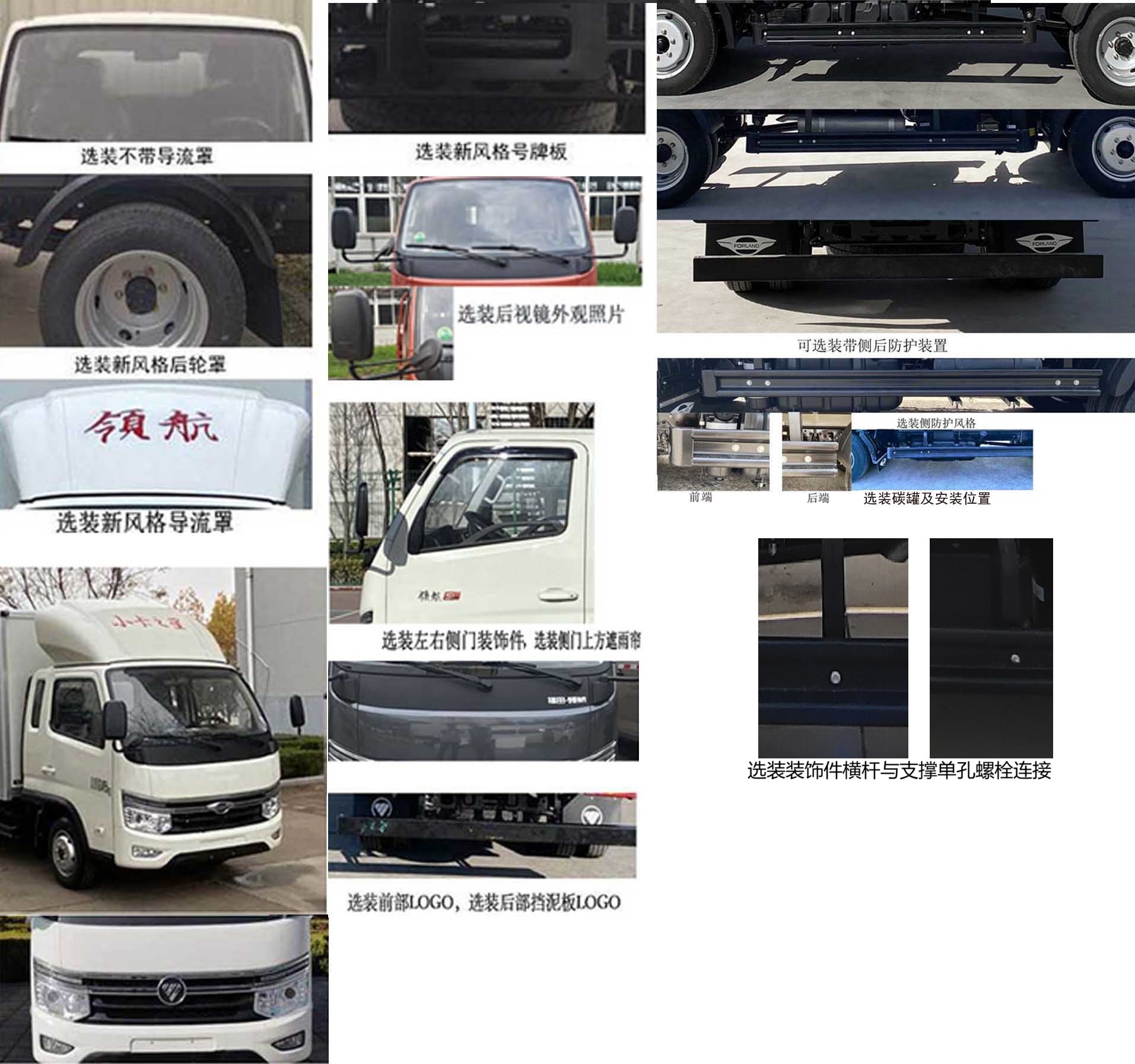 福田牌BJ5035XXY4JV5-26厢式运输车公告图片
