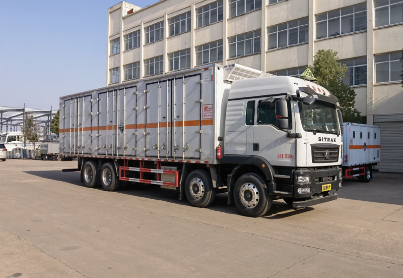 楚飞牌CLQ5320XFW6ZZ腐蚀性物品厢式运输车公告图片
