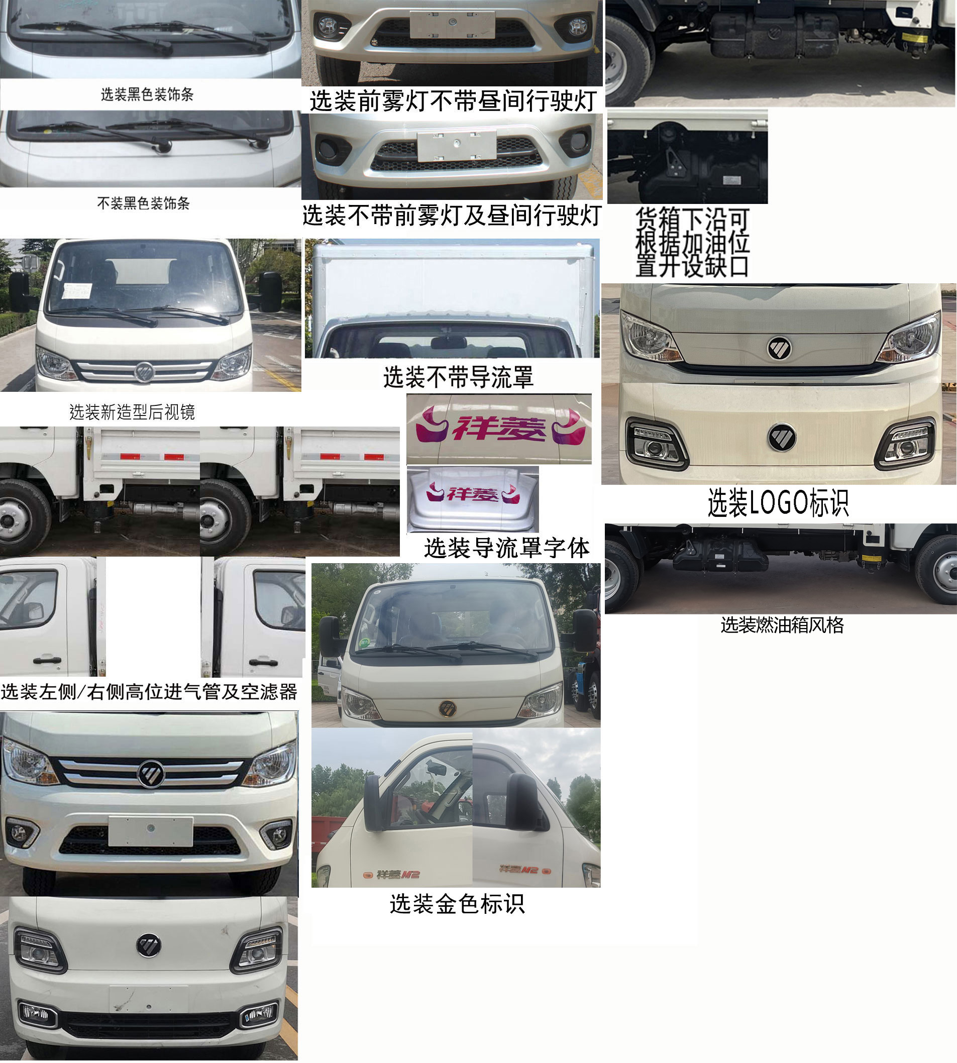 福田牌BJ5032CCY5JV6-19倉柵式運(yùn)輸車公告圖片