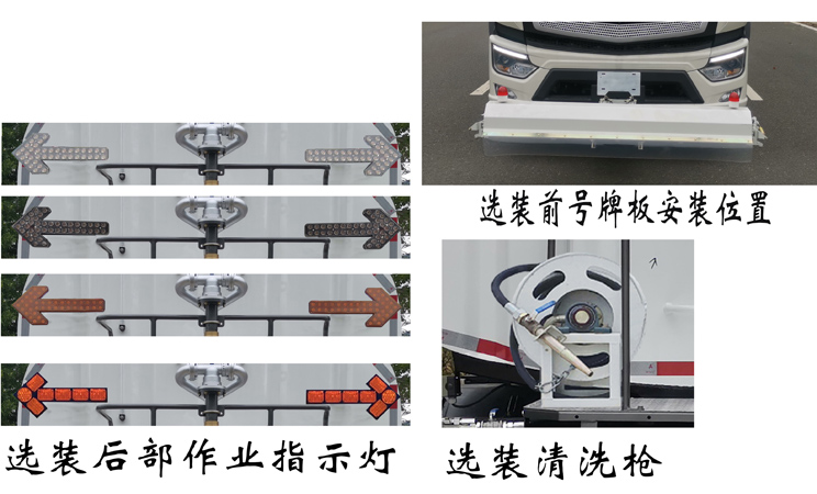 福龙马牌FLM5250GQXFMBEV纯电动清洗车公告图片