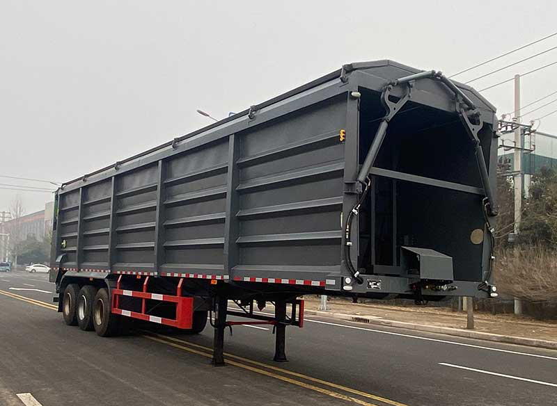图强牌13米28.9吨3轴散装粮食运输半挂车(TQP9406ZLS)