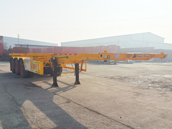 杰利鑫牌10.7米35.4吨3轴集装箱运输半挂车(BCN9401TJZ)