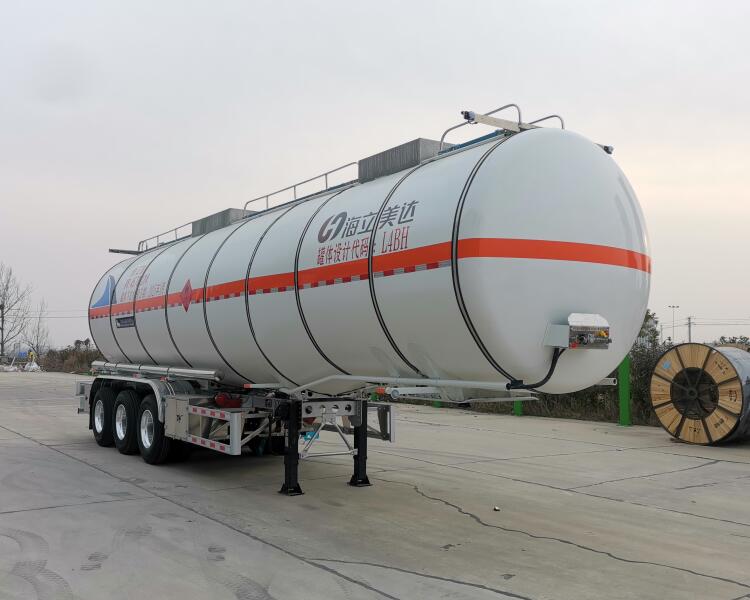 欧曼牌11.8米32.5吨3轴易燃液体罐式运输半挂车(HFV9400GRY46CB)