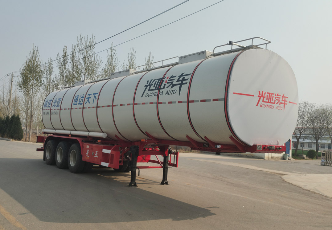 光亚通达牌11.8米32.2吨3轴普通液体运输半挂车(JGY9402GPG)